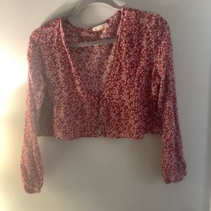 PacSun Button front flowy shirt